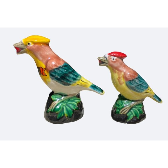 Ceramic Colorful Birds Salt and Pepper Shakers - Picture 8 of 11